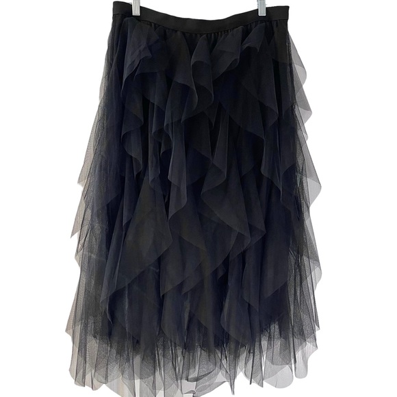 1 LEFT! ❤️ Black Tulle Layered Boho Ballet Skirt - Picture 4 of 5